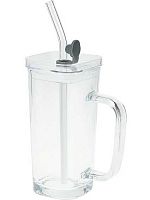 Стакан  250мл Миленд "Стеклянный" СП-7534 с трубочкой