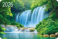 Календарь карм. 2026г. ЛИС "Водопады" КГ-26-300 уф-лак,64*93мм,карт.225г/м