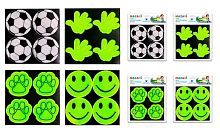 Набор наклеек светоотражающих MAZARI M-7201 "Микс" 4шт.