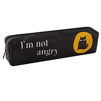 Пенал-косметичка КОКОС 200*50*40 "Not angry" 250431 прямоуг.,ПВХ,1отд.