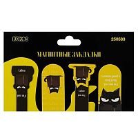 Закладки магнитные КОКОС "Not angry" (4шт) 250583 картон