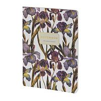 Тетрадь 40л. (линейка) BV "Flora. Ирисы" 7-40-505/55 мат.лам.soft touch,фольга