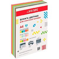 Бумага А4 д/офисной техники deVENTE  90л. 5цв.интенсив+5цв.пастель+5цв.неон 2072261