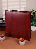 Фотоальбом Миленд 500фото 10*15 "Память" ФР-5404 тёмно-коричневый,кож.зам.