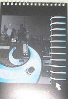 СБ Блокнот А5-  64л. (верх.спираль) пластик прозр. "Офисный" 29 (Сити 2)142х200