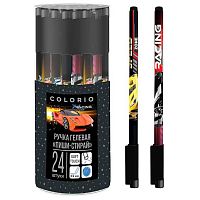 Ручка гелевая "Пиши-Стирай" КанцБиз "Colorio" COLB-US5-125ER-PVC24 синяя 0,5мм,Soft Touch