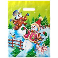 Пакет проб. 30*40 ПВД НГ Веселье 30мкм