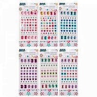 Наклейки-стразы MAZARI "Ассорти" M-8649 акрил. 8*19см,асс.