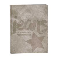 Дневник 1-11кл. BV интегр.обл. "JEANS. Серый" 10-304/03 кож.зам.,беж.бум.,ляссе