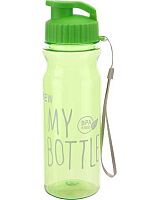 Бутылка д/воды 450мл Миленд "На спорте" УД-0473 пластик.,зелёная
