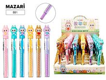 Ластик MAZARI "Зубастик" 881 выдвижной,термопласт.резина,асс.