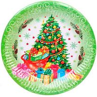 Тарелка бум. "Нарядная красавица" 18см (10шт) 893-221