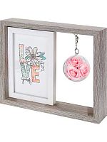 Фоторамка 10*15см Миленд "Нежность" ФР-7437 белая,дерево,металл,пластик