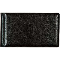 Визитница ATTOMEX 1020302 чёрная,пухлая,глянц.экокожа,20виз.,110*65мм