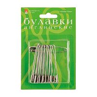 Булавки английские АЛЬТ Hobby Time 2-681/06 серебро,метал.,размер 4 (12шт)