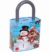 Копилка "Сказочный Снеговик" 16*9*26см 205-654