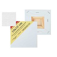 Холст на подрамнике ЗХК "Сонет" 10*10см,100%хлопок,380г/м2,сред.зерно E5305-B-10x10