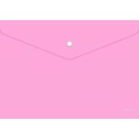 Папка-конверт на кнопке А4 ХАТ Premium NEWtone Pastel Пион 05018 непрозр,180мкм