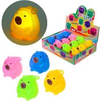 Игрушка-антистресс "Свинка-капибара" 7,5см,с подсветкой 550-0832 