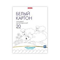 Картон белый глянц. А4 20л. EK 58490 склейка