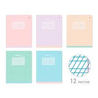 Тетрадь 12л. (кос.лин.част.) АЛЬТ "Бриз" 7-12-1199/6 обл.мел.карт.,асс.