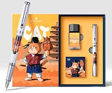 Набор подар. INTELLIGENT Montagut TJ-72 (ручка перьев.чёрн.0,5мм+чернила 18мл+5картридж.) к/к