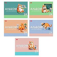 Альбом для рис.24л. ХАТ "Кот и мышь" на скобе,асс. 096955