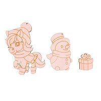 Заготовка-подвеска Mr. Carving "Символ года 2026.Зимний набор" ВД-1266 фанера 0,3см