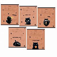 Тетрадь 12л. (клетка) ALINGAR "Мур-мяфф" AL10030 мел.карт.,асс.