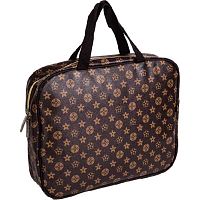 Сумка-планшет А4 deVENTE "Monogram" 8056455 коричн.,антиван.кож.зам.,с расш.7см,текст.руч.28см