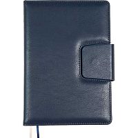 Ежедневник н/д А5 136л. deVENTE кож.зам. "Norwich" 2234622 синий,крем.бум.,магн.створка,подар./к