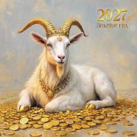 Календарь настенный 2027г. КВ "Символ года" 10097 на скобе,230*230мм