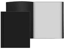 Папка с вкладышами/ 30 ATTOMEX А4 3102404 черная 500мкм фактура "песок" непрозр.