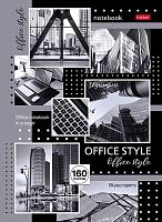 Бизнес-блокнот А4 160л. ХАТ тв.обл. "Office Style" 30386 5-цв. блок клетка,глянц.лам.