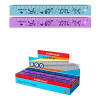 Линейка 20см EK "Zen Cats" 57854 пластик,асс.