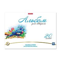 Альбом для акварели А4 20л. EK склейка "Birds" 58570