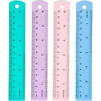 Линейка алюминиевая 15см deVENTE "Pastel" 5091531 двусторон.шкала,асс.