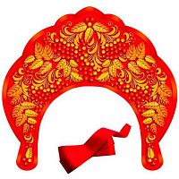 Кокошник "Листочки и ягоды" 30001750 картон,с лентой