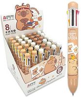 Ручка авт. шар. 8-ми цв. INTELLIGENT Aodemei "Капибара" DI-344