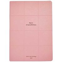 Ежедневник 2027г. А5 176л. INFOLIO кож.зам. "Клетка" I1939/pink мягк.обл.