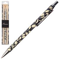 Ручка подар. авт. шар. Fiorenzo "Тюльпаны" 253082 синяя,0,7мм,метал.корп.,с рис.,карт.футл.