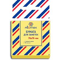 Кл.бумага д/заметок 76*76мм ATTOMEX 100л. 2010004 жёлтая