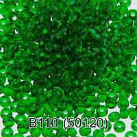 Бисер GAMMA круглый 2 10/0 2,3мм 5гр. 1-й сорт B110 тёмн.-зелёный ( 50120 )