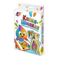 Набор д/раскрашивания ЛУЧ "Капля-Шмакля" 36С 2373-08 (кр.пальч.6цв.,открытки,шпатель)