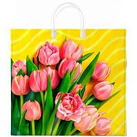 Пакет с пластик. ручками 37*34 "Муза" лам.,80мкм