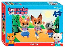 Пазлы   60 Степ Пазл "Кошечки и собачки" 81214