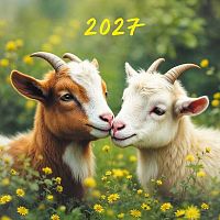 Календарь настенный 2027г. КВ "Символ года" 10093 на скобе,230*230мм