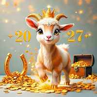 Календарь настенный 2027г. КВ "Символ года" 10296 на скобе,290*290мм
