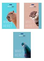 Блокнот А6  40л. ХАТ Premium "Кто здесь?" склейка,обл.мел.,глянц.лам.