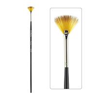 Кисть синтетика № 3 веер  Альбатрос Профи